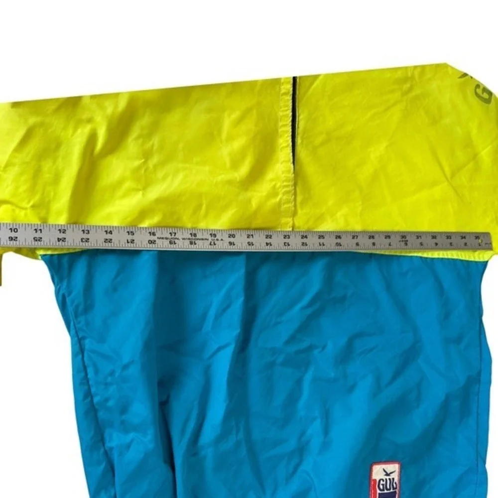 GUL Vintage 70s 80s Windbreaker Jacket Surf Scuba‎ Neon Pullover Men's